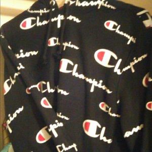 Reverse champion script hoodie
